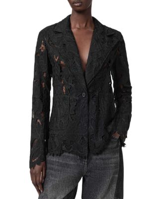 Charli Embroidered Lace Blazer