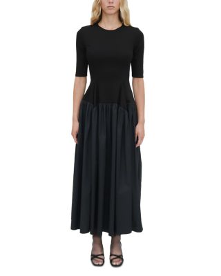 Gathered Drop Waist Dress