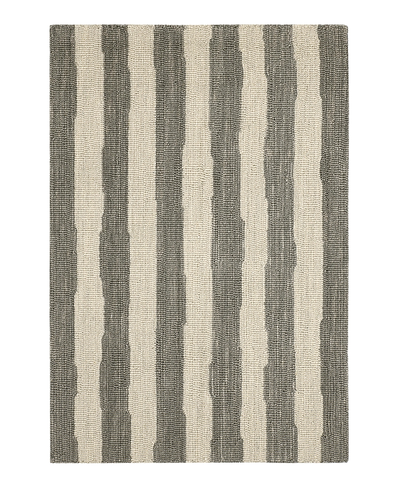 Dash & Albert By Annie Selke Dash Albert By Annie Selke Silas Stripe Da2220 Area Rug, 2'0x3'0 In Gray