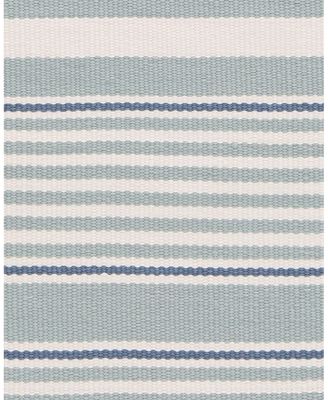 Dash  Albert by Annie Selke Rugby Stripe Indoor/Outdoor RDB177 Runner, 2'6"x8'0"
