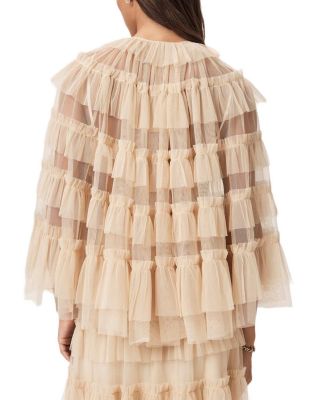 Aude Ruffle Cape