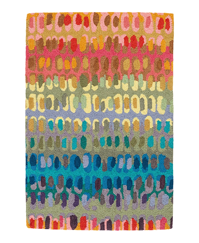 Dash & Albert By Annie Selke Dash Albert By Annie Selke Paint Chip Wool Da552 Area Rug, 6'0x9'0 In Multi