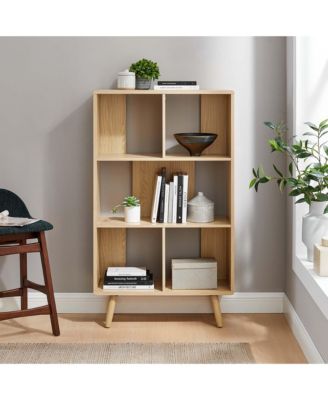 Transmit 5 Shelf Wood Grain Bookcase