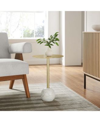 Aliza Round Marble Side Table