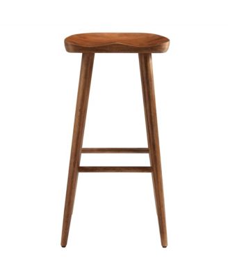 Saville Backless Wood Bar Stools Set of 2