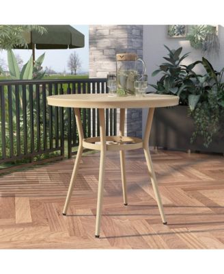 Meri Aluminum Patio Round Dining Table