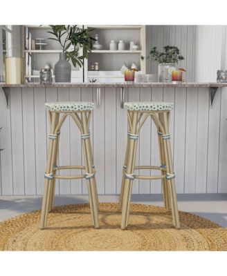 Kindry 30" Aluminum Outdoor Barstools, Set of 2