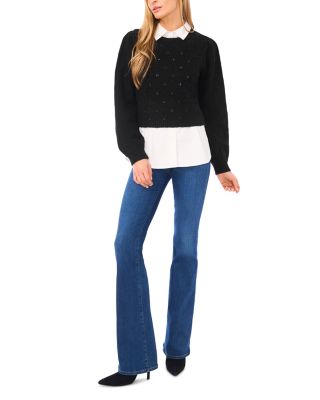 Rumer Pointelle Twofer Sweater
