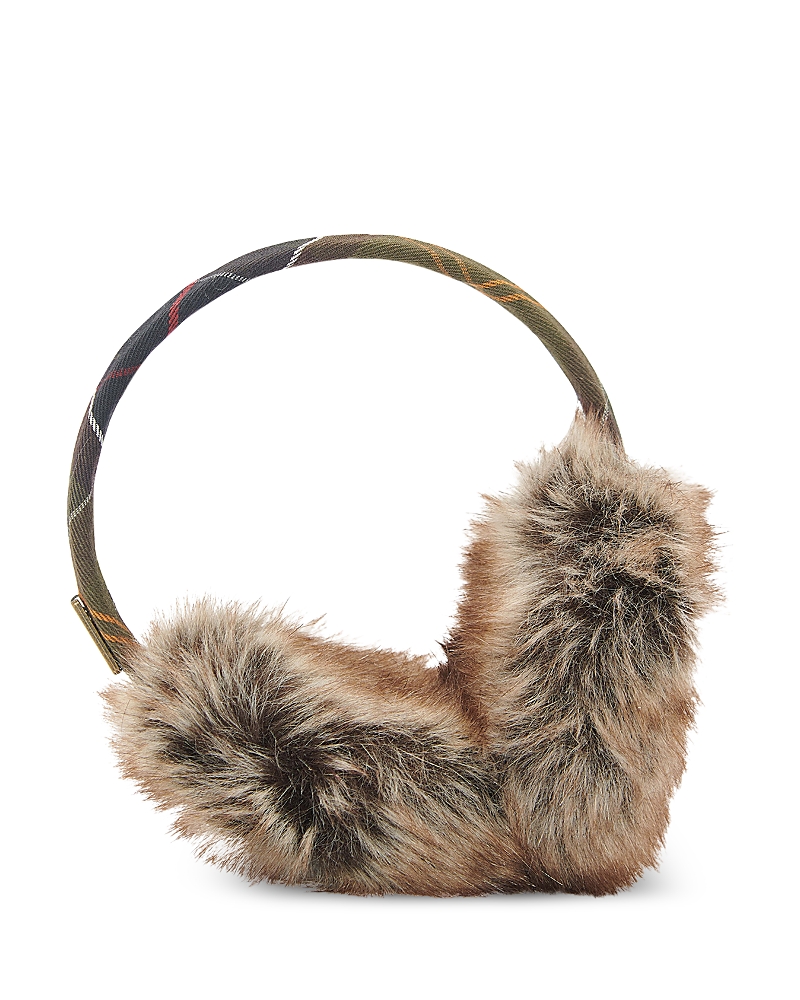 Barbour Barrhill Faux Fur Earmuffs In Brown