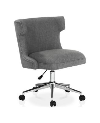 Leona Fabric Wingback Swivel Office Chair