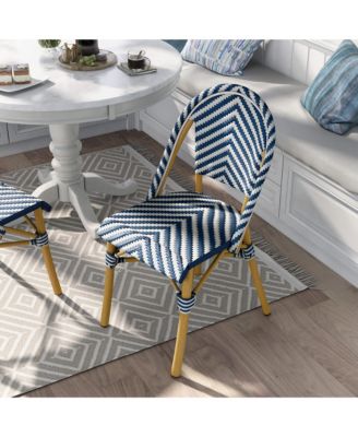 Conway Aluminum and Resin Wicker Outdoor Dining Chair