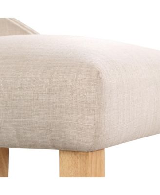 Rietta Linen Upholstered Tufted and Nailhead Side Chairs, Set of 2