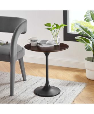 Lippa Round Wood Side Table