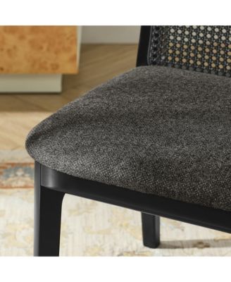 Monarch Wood and Rattan Dining Side Chair