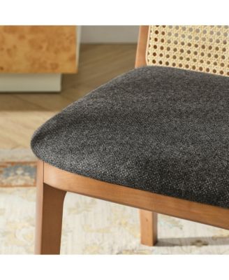 Monarch Wood and Rattan Dining Side Chair