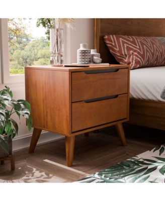 Presley Solid Wood 2-Drawer Nightstand