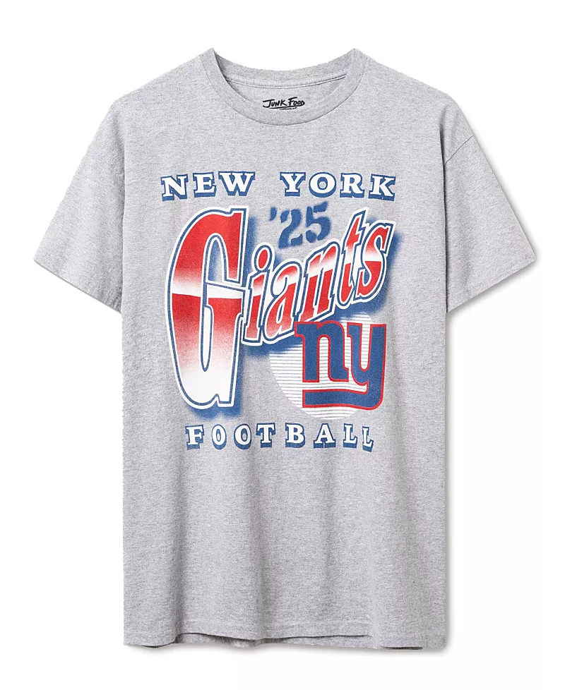 Junk Food Clothing Unisex Nfl New York Giants Bootleg Flea Market Tee