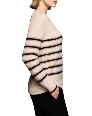 Sparkle Stripe V-Neck Sweater