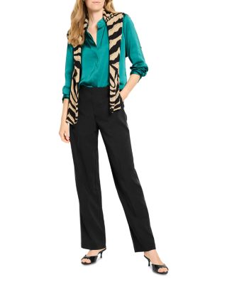 Lenox Wide Leg Sleek Stretch Tuxedo Pants