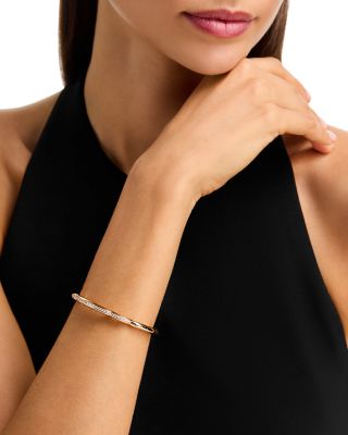 18K Rose Gold Cialoma Diamond Cloud Bangle Bracelet