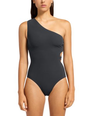 One Shoulder Cutout One Piece Swimsuit