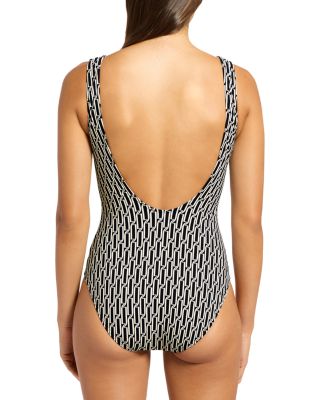 Plunge One Piece Swimsuit