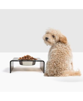 Bronze Single Bowl Pet Feeder, 2 Quart Bowl