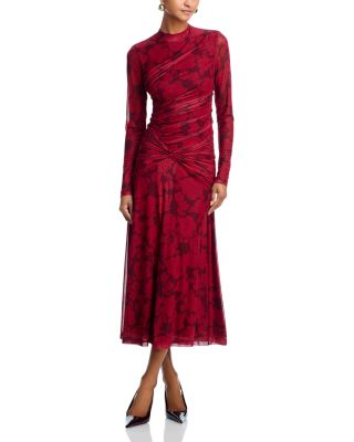 Selene Ruched Long Sleeve Dress