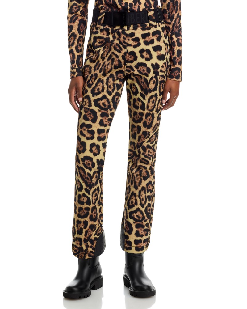 Goldbergh Minou Ski Pants in Brown Leopard