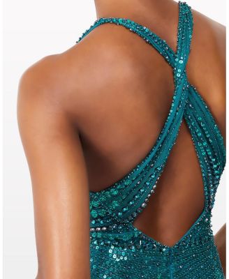 Lana Embellished Halterneck Maxi Dress