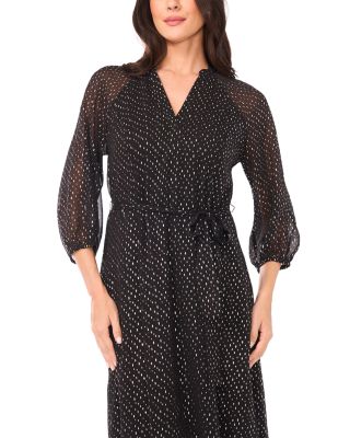 Split Neck Maxi Dress