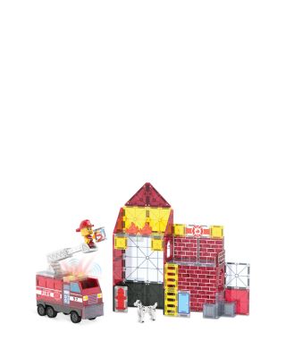 Fire Station Magnetic Construction Set, 50 Piece - Ages 3+