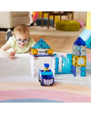 Police Station Magnetic Construction Set, 35 Piece - Ages 3+