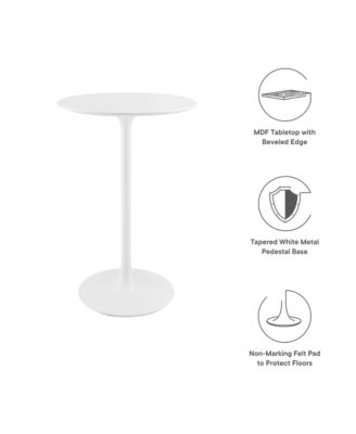 Lippa Round Wood Bar Table