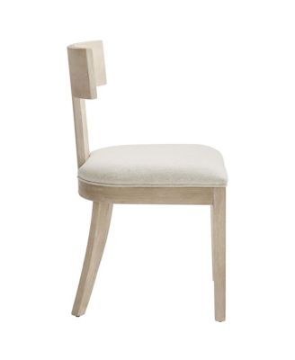 Peregrine Wood and Fabric Upholstered Dining Chairs, Set of 2