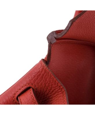 Birkin 25 Handbag Red Togo with Gold Hardware