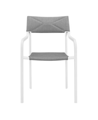 Raleigh Stackable Outdoor Patio Aluminum Dining Armchair