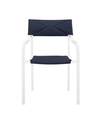 Raleigh Stackable Outdoor Patio Aluminum Dining Armchair