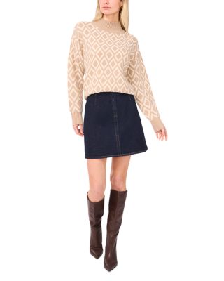 Diamond Turtleneck Sweater