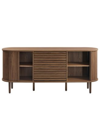 Harlan 67" Fluted Oval Sideboard Cabinet