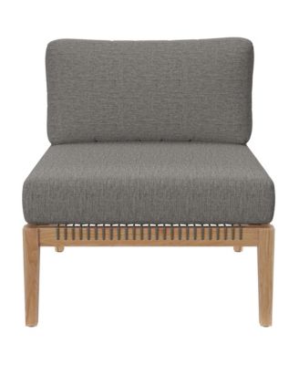 Clearwater Outdoor Patio Teak Wood Armless Chair