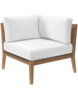 Clearwater Outdoor Patio Teak Wood Corner Chair