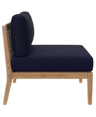 Clearwater Outdoor Patio Teak Wood Armless Chair