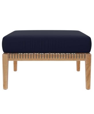 Clearwater Outdoor Patio Teak Wood Ottoman