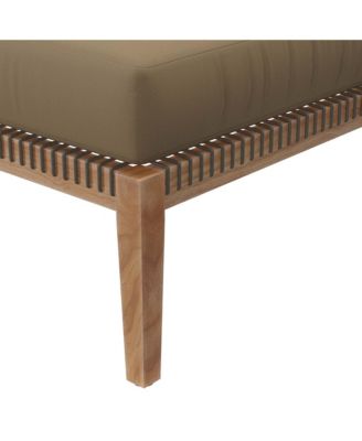 Clearwater Outdoor Patio Teak Wood Ottoman