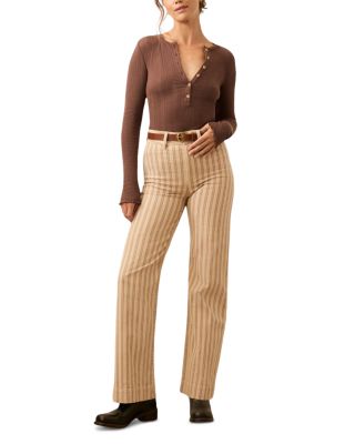 Paradise Pointelle Henley Sweater