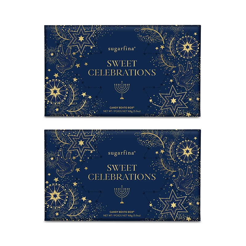 Sugarfina Hanukkah Bento Box, Set Of 2 In Blue