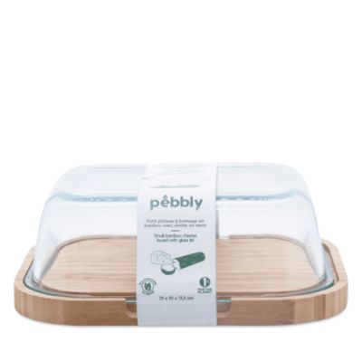 Bamboo and Glass Cheese Box