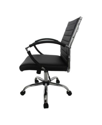 Tioga 37-inch Faux Leather Height Adjustable Swivel Office Chair