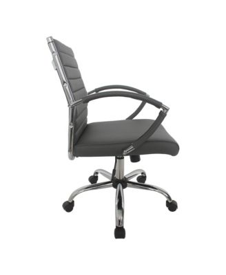 Tioga 37-inch Faux Leather Height Adjustable Swivel Office Chair